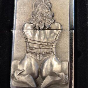 Sharp Bondage Girl 3D Emblem Zippo Lighter